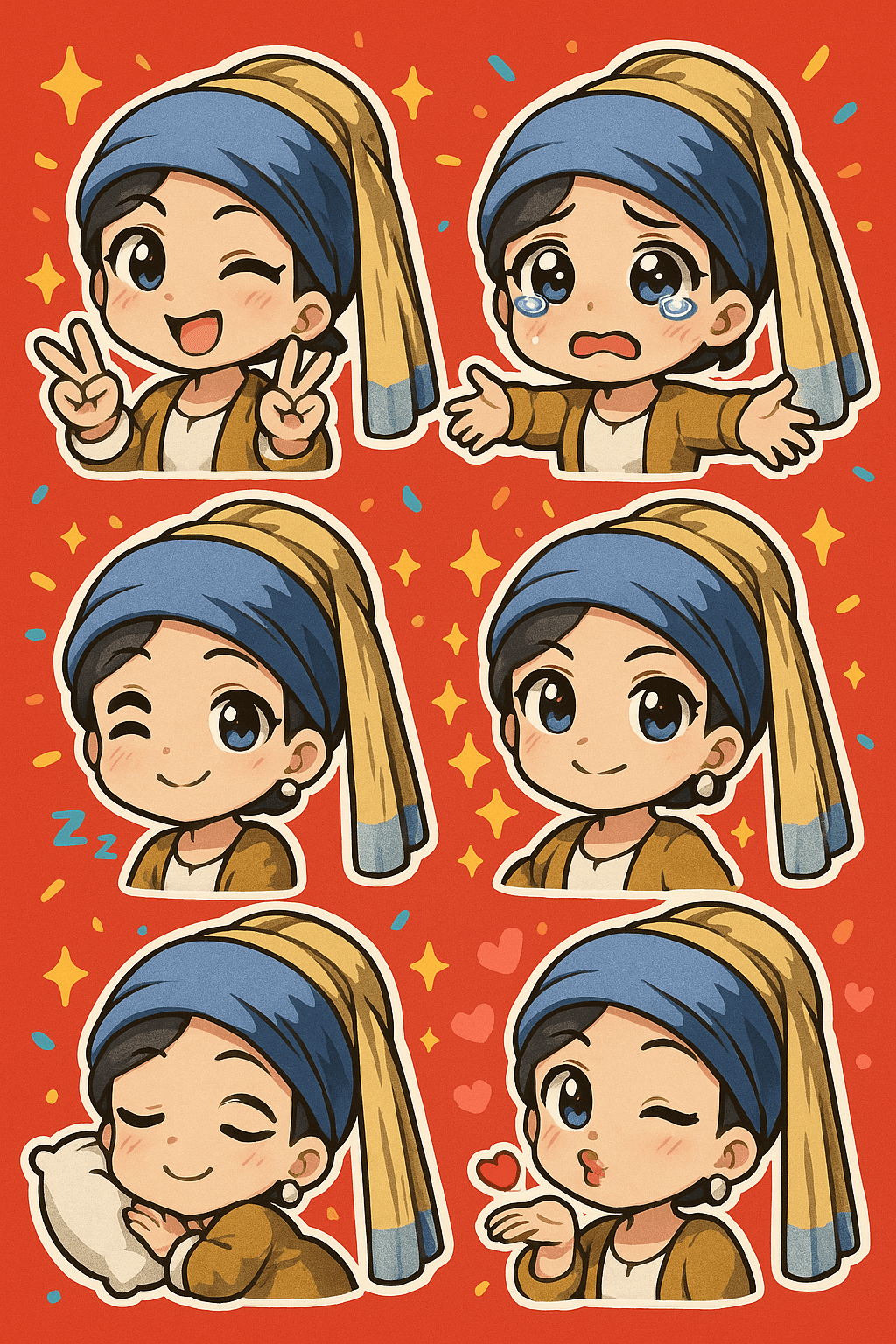 Q-version Emoji Sticker Pack Creation