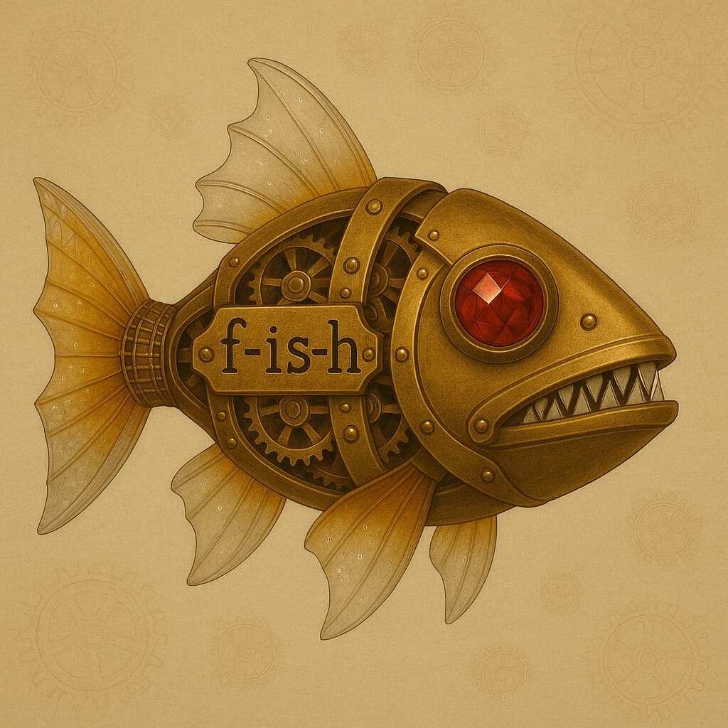 Steampunk Mechanical Fish