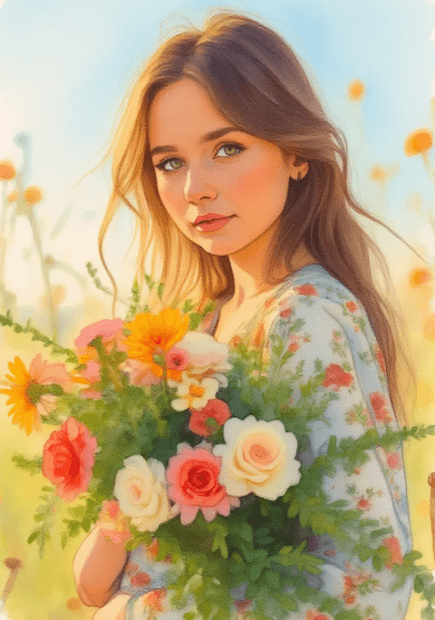 Watercolor Painting style example