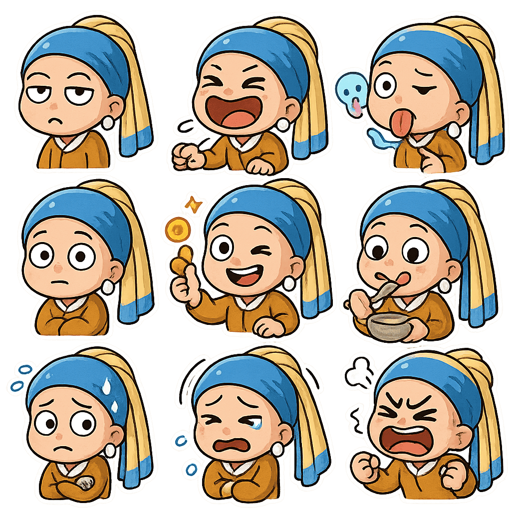 Chibi Character Sticker Pack